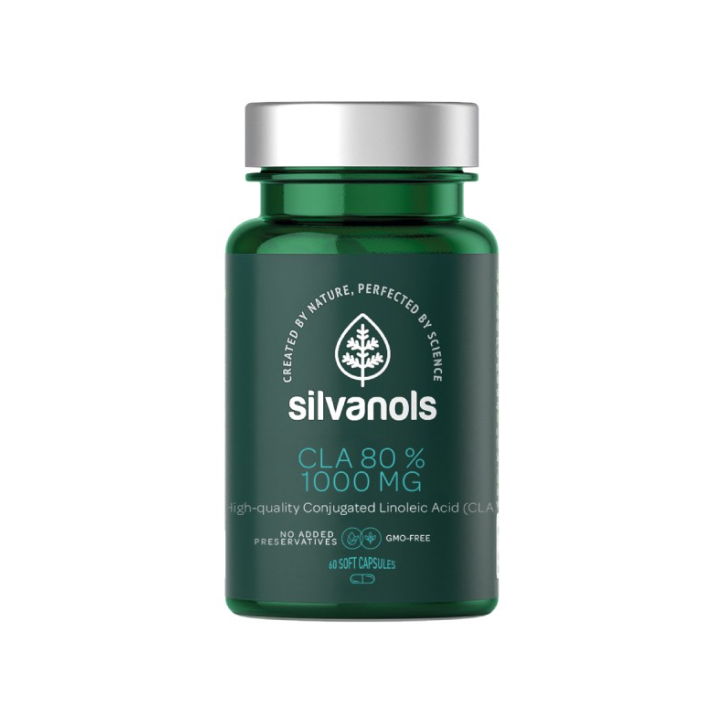 Silvanols CLA 80% 1000 mg, 60 capsules