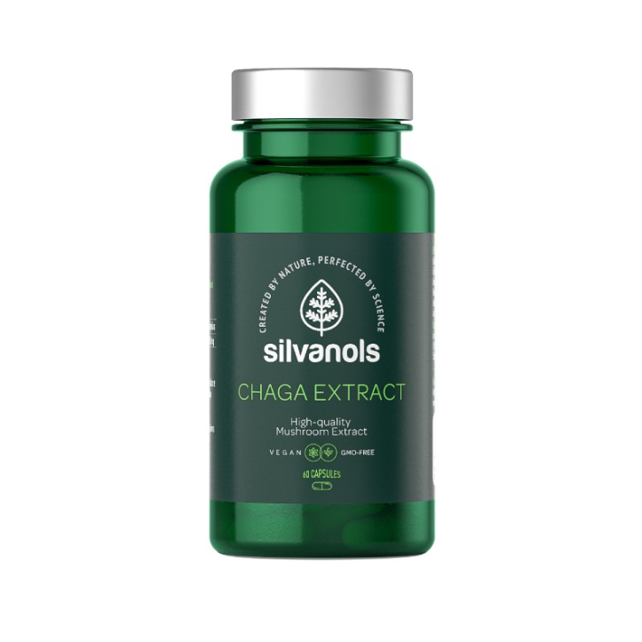 Silvanols Chaga Extract, 60 capsules