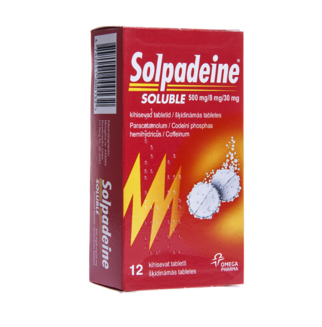 Solpadeine Soluble, 12 soluble tablets