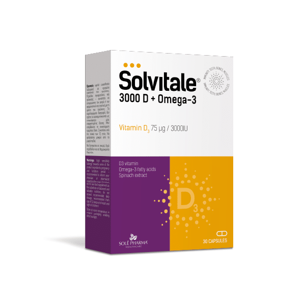 Solvitale D+Omega-3, 30 capsules