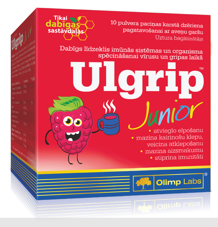 Olimp Labs Ulgrip Junior with Raspberry Flavor, 10 packets