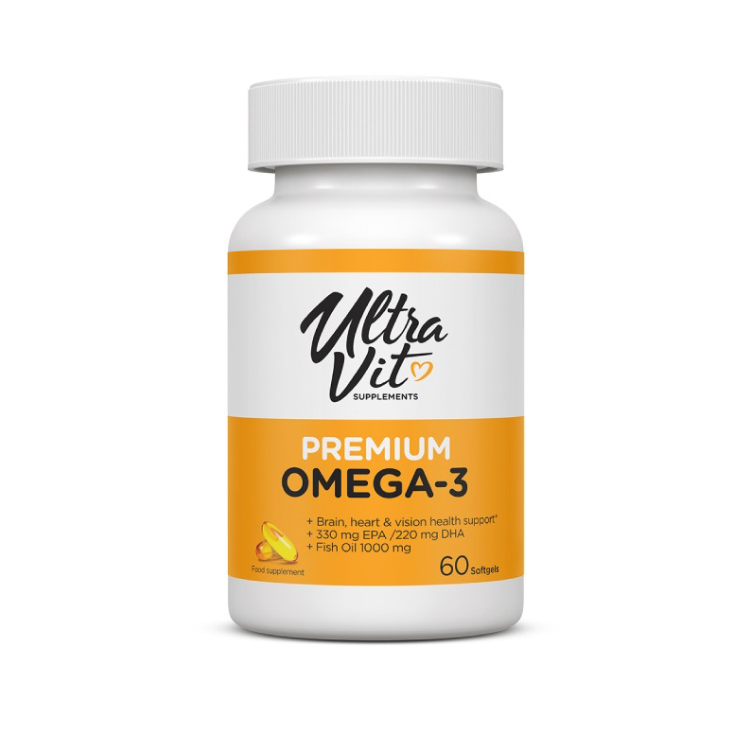 UltraVit Premium Omega-3, 60 capsules