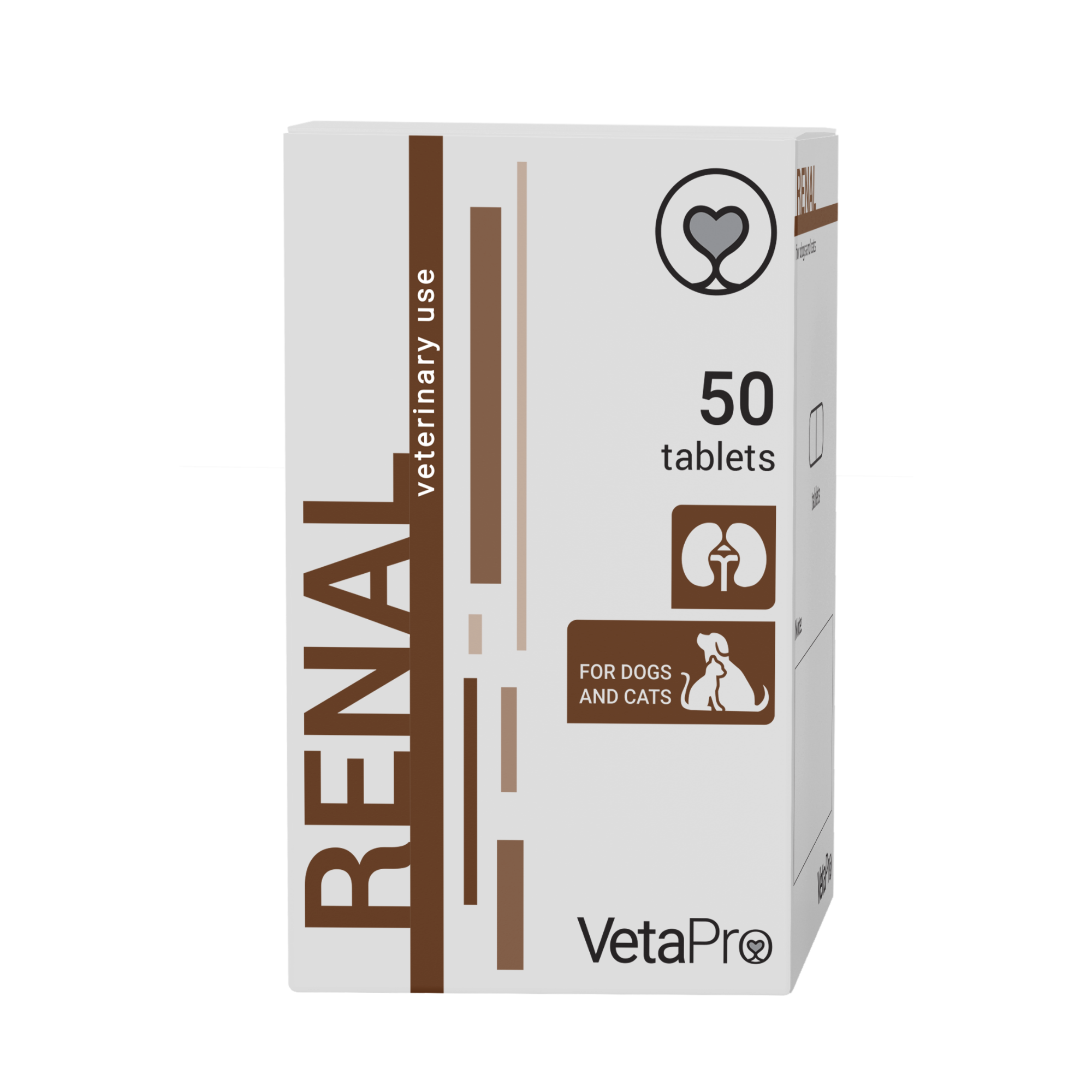 VetaPro Renal - Kidney Health Supplement for Dogs and Cats, 50 tablets