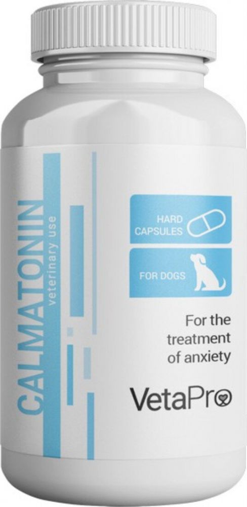 VetaPro Calmatonin Dog Stress Relief Supplement, 20 tablets