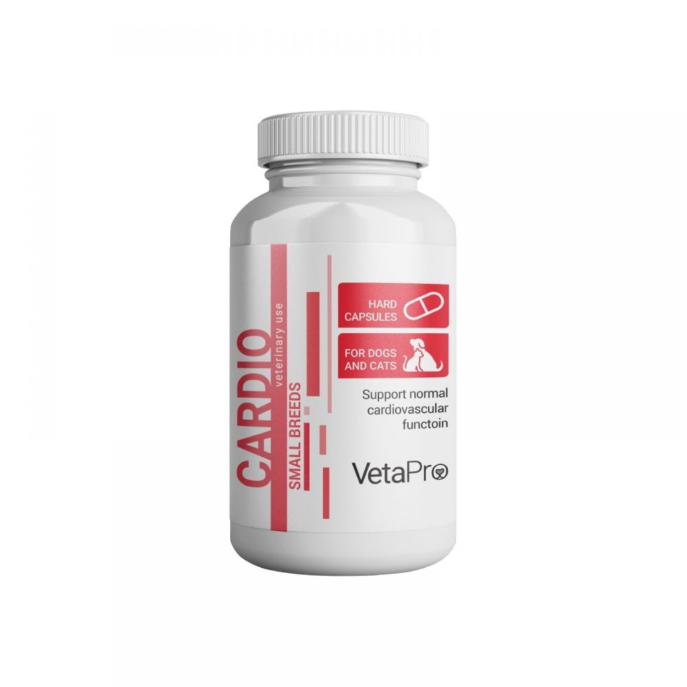 VetaPro Cardio Small - Cardiovascular Health Supplement for Pets, 60 capsules