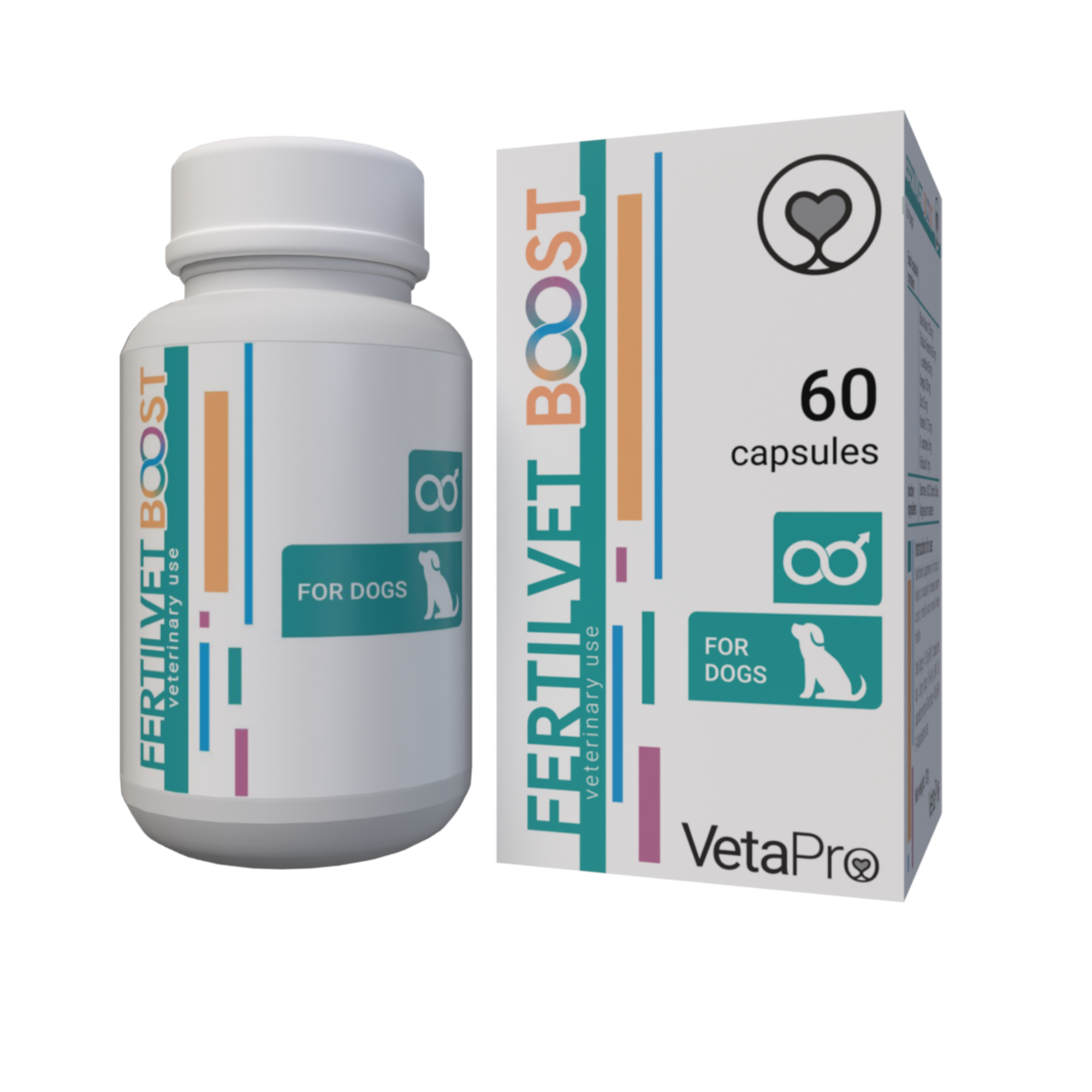 VetaPro Fertilvet Boost - Dog Fertility Supplement, 60 capsules