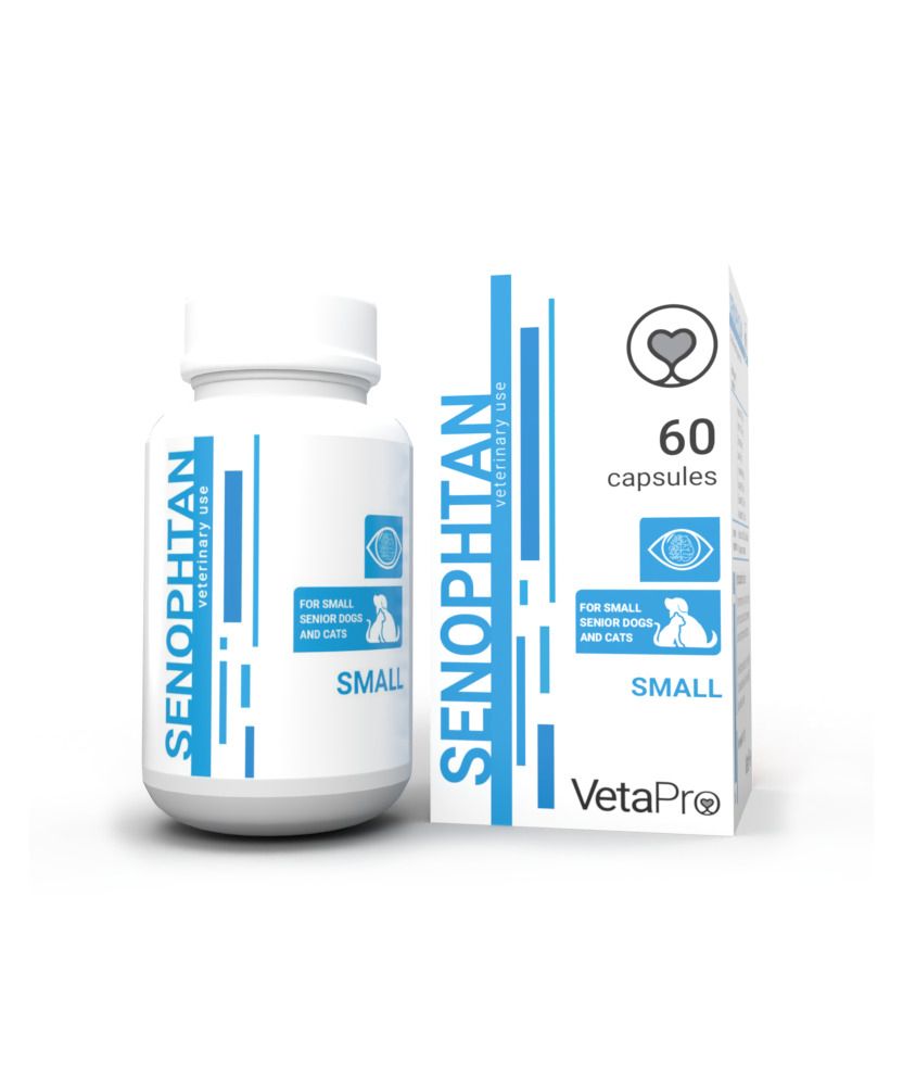 VetaPro Senophtan Small - Senior Pet Supplement, 60 capsules