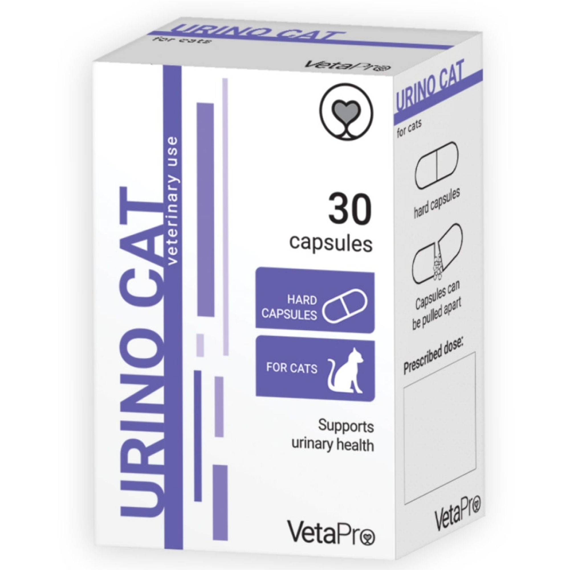 VetaPro Urino Cat - Urinary Tract Health Supplement for Cats, 30 capsules