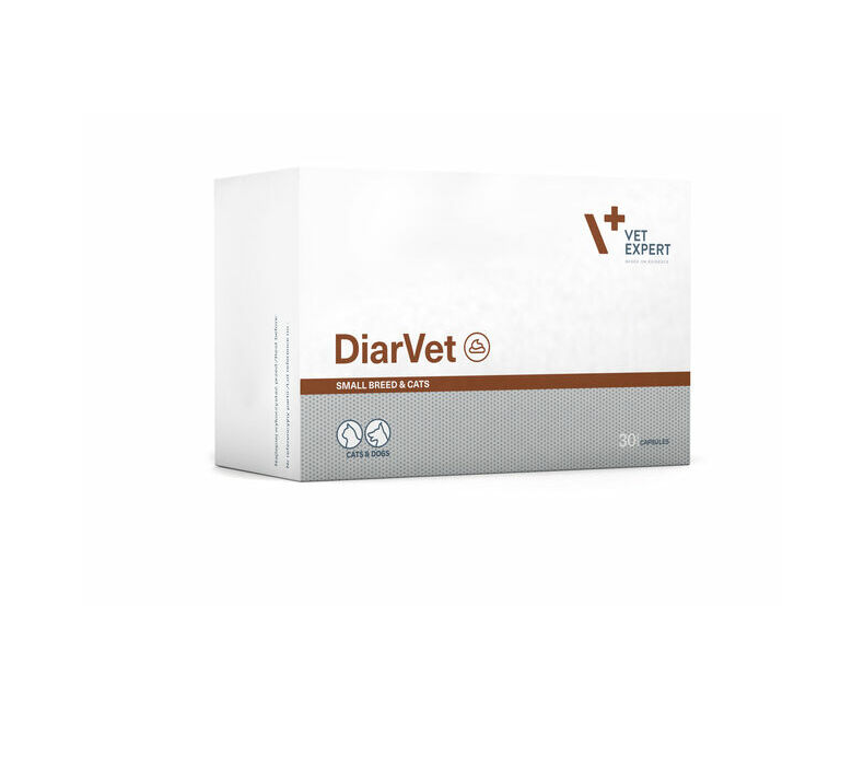 VetExpert Diarvet for Small Dogs/Cats, 30 capsules