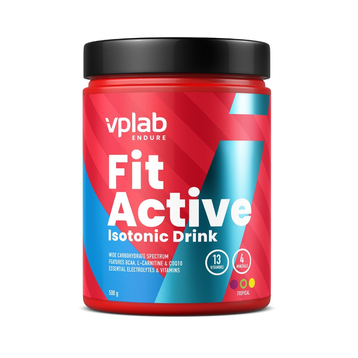 VPLab FitActive Isotonic Drink Tropical Fruit, 500 g