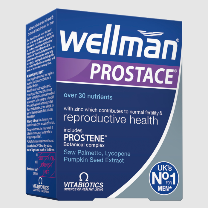 Vitabiotics Wellman Prostate Vitamins for Men, 60 tablets
