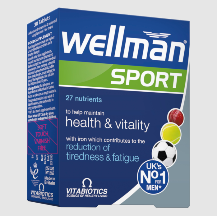 Vitabiotics Wellman Sport Vitamins for Men, 30 tablets