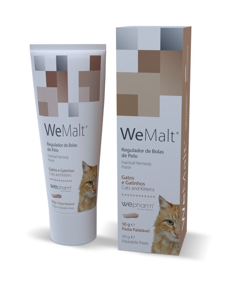 WeMalt Paste - Hairball Control Supplement for Cats, 50g