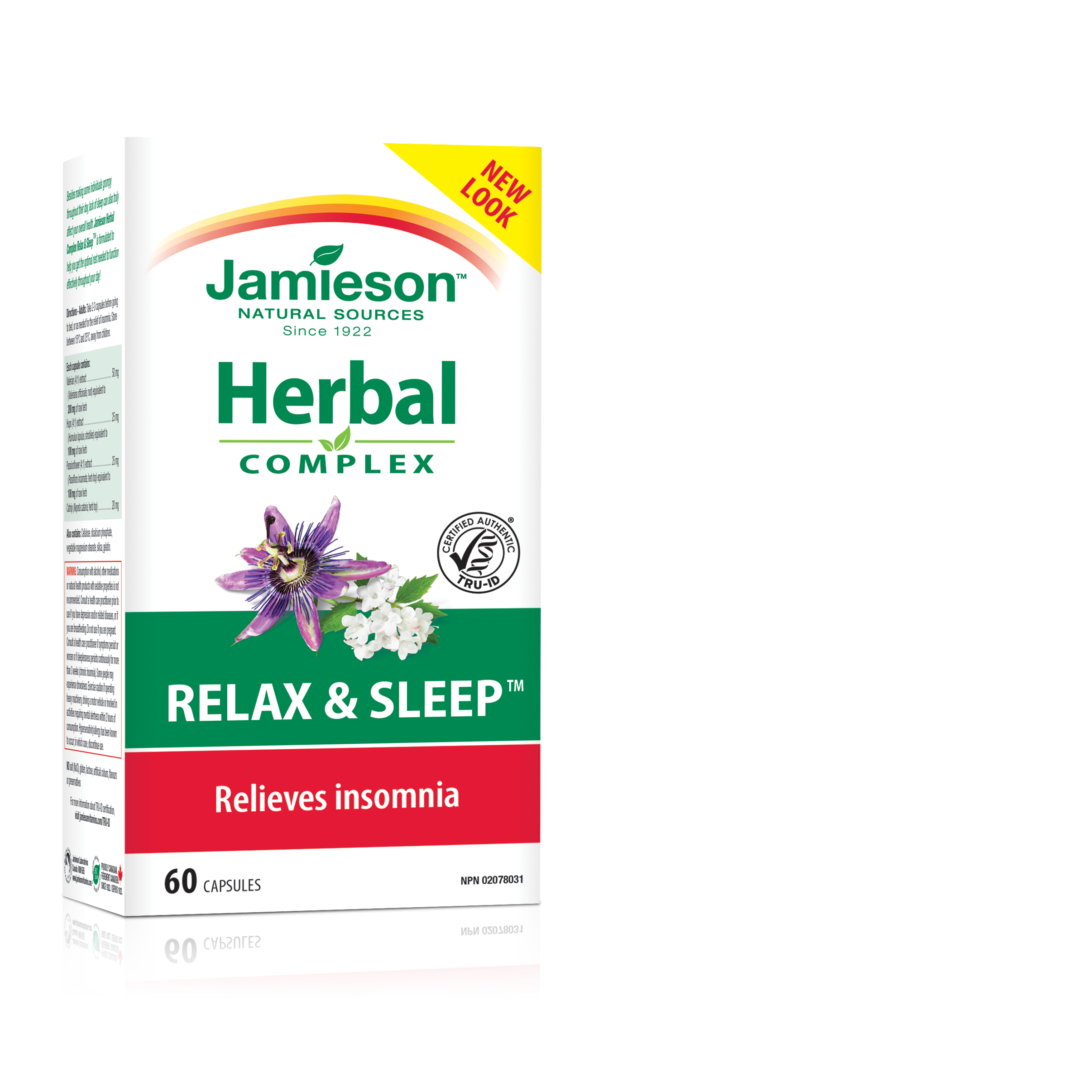 Jamieson Relax & Sleep Herbal Complex, 60 capsules