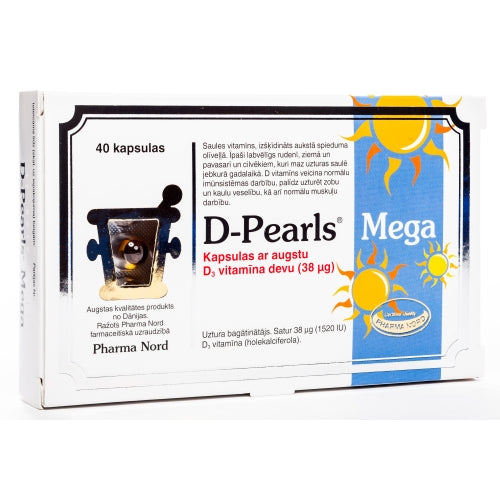 D-Pearls Mega, 40 capsules