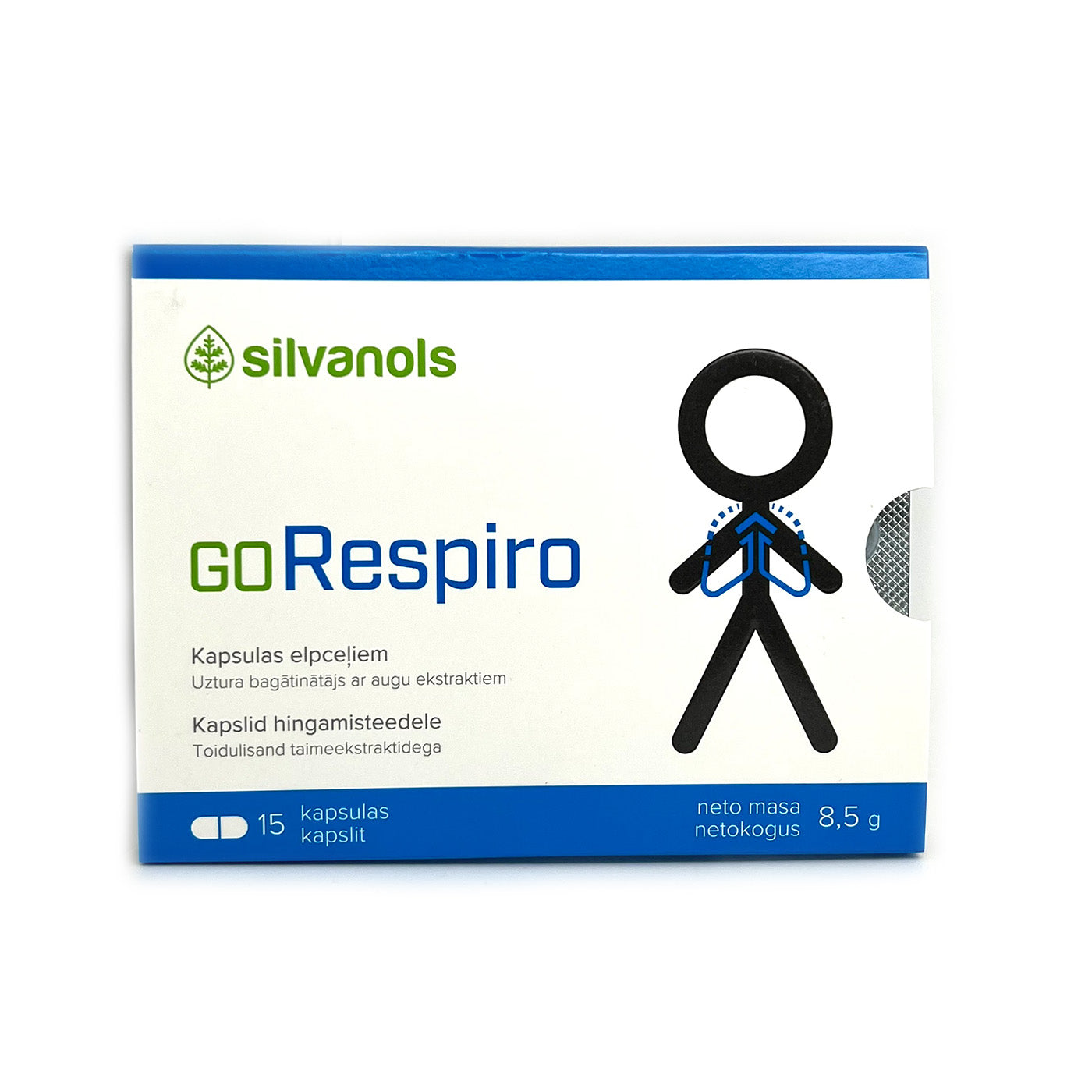 Silvanols GoRespiro, 15 capsules