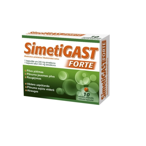 Simetigast Forte 240 mg, 10 capsules