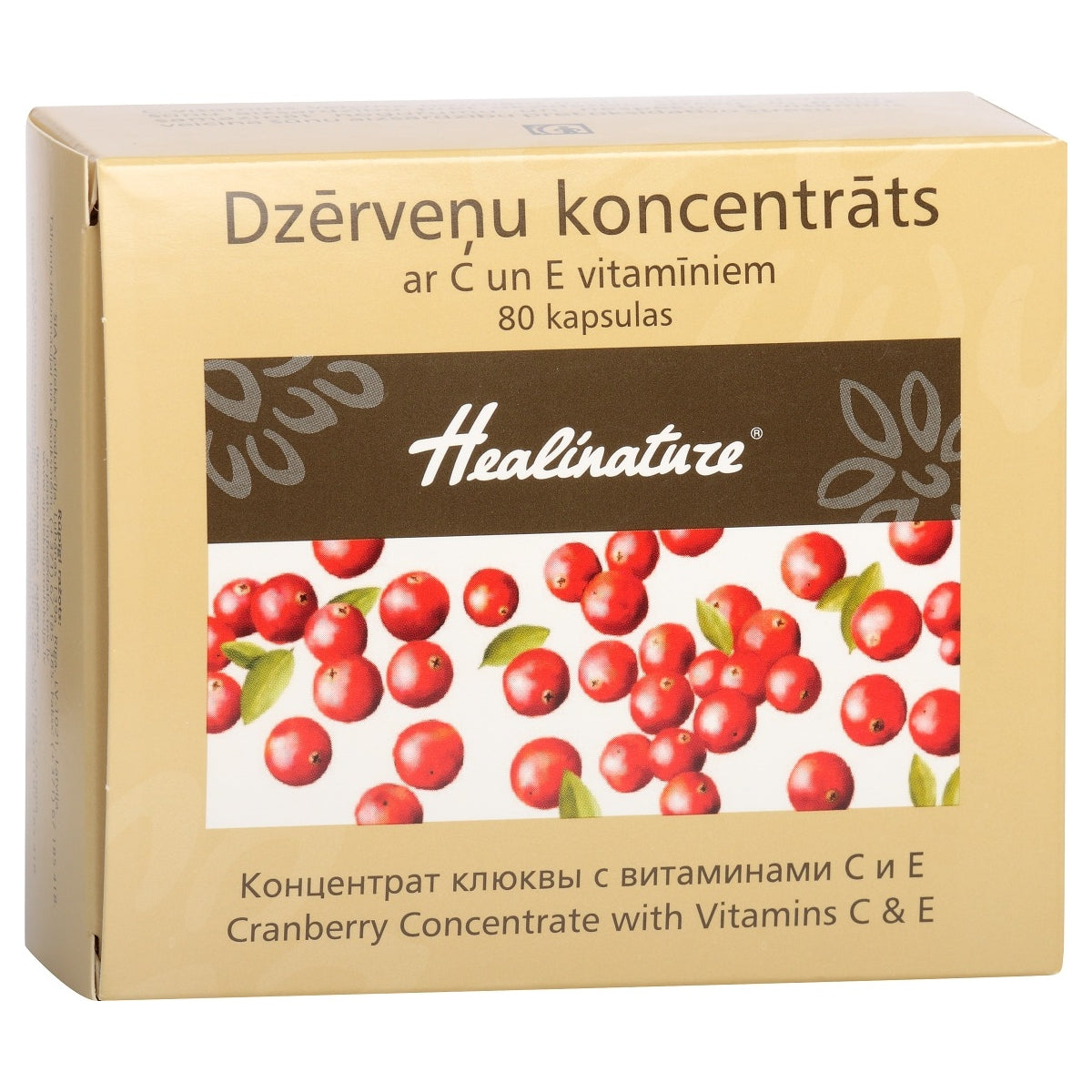 Healinature Cranberry Concentrate, 80 capsules