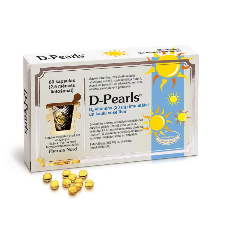 D-Pearls, 80 capsules