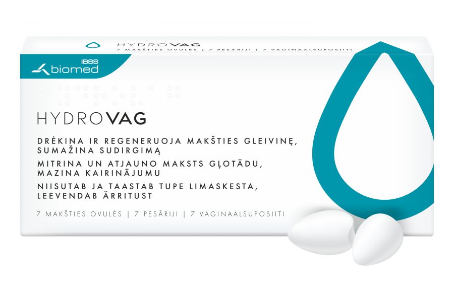 Hydrovag Vaginal Ovules, 7 pcs