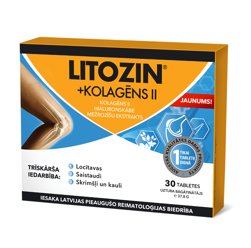 Litozin + Collagen II, 30 tablets